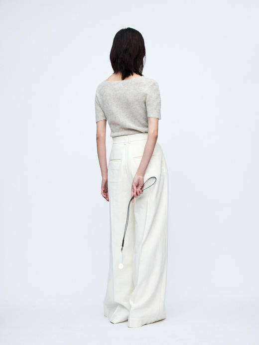 Ruohan 白色羊毛呢西装裤 商品图6