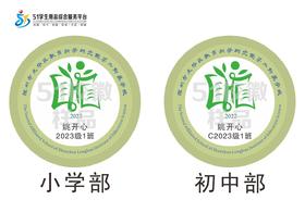 定制深圳市龙华区教育科学研究院第二附属学校校徽礼服布标包邮51