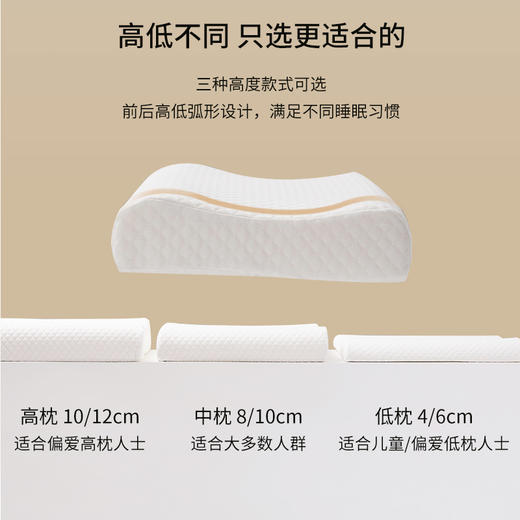 10楼堂皇泰舒芯天然乳胶枕40x60x8/10cm吊牌价390元/只活动价119元/只 商品图3