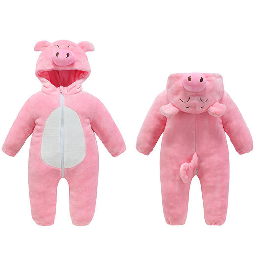 【秋季必备连身衣！】儿童法兰绒爬服婴幼童动物造型连体衣卡通秋季连身衣可爱卡通动物造型，温暖舒适，让宝贝健康快乐成长！lm 商品图10