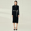 EITIE爱特爱冬季新款半高领针织显瘦修身连衣裙长裙6801519 商品缩略图4
