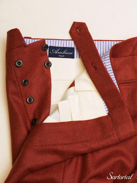 Ambrosi 红色法兰绒裤装 商品图1