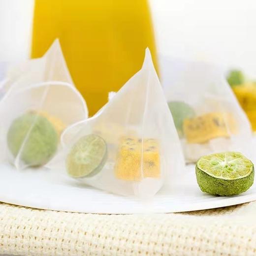 【酸甜可口！金桔百香果茶】百香果青桔茶夏季水果茶 冻干百香果三角包茶包果10克健康 商品图1