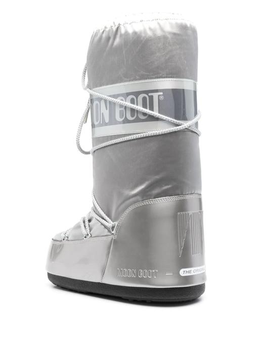 Moon Boots - Moon Boot Classic Glance - Silver 童装 雪地靴 黑色 商品图2