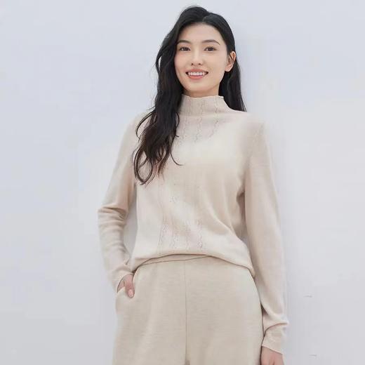 米梭AMORE MISSO女装直出半高领镂空花女套4311C2203 商品图0