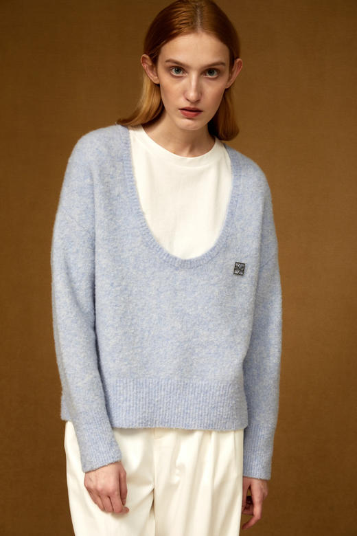 大U领毛衣 商品图5