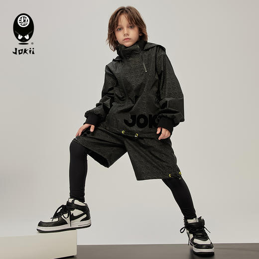 【23秋上新】jokii潮牌童装『旌甲风衣』中大童风衣时髦炸街外套[福利品] 商品图5