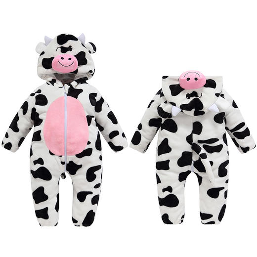 【秋季必备连身衣！】儿童法兰绒爬服婴幼童动物造型连体衣卡通秋季连身衣可爱卡通动物造型，温暖舒适，让宝贝健康快乐成长！lm 商品图11