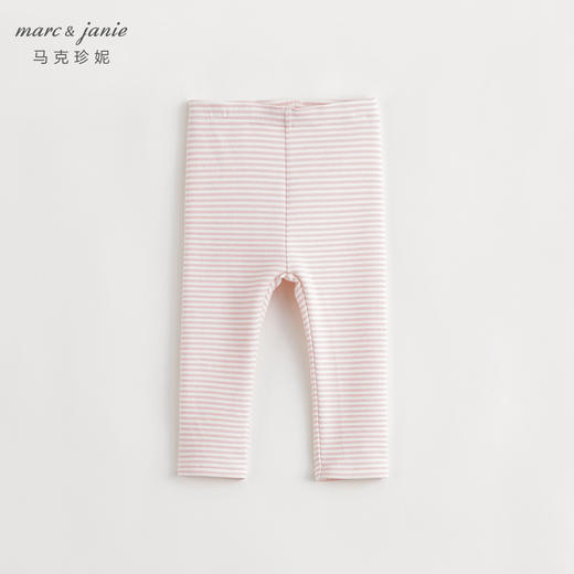 【黑科技发热】马克珍妮冬装新款女童条纹高弹打底裤231888 商品图2