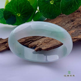 派瑞翡翠 翡翠手镯 糯种 飘花