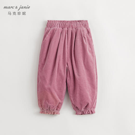 【夹棉】马克珍妮冬装女童复古灯芯绒休闲萝卜裤儿童老爹裤232018 商品图2