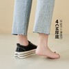 ZHR低帮板鞋女黑色学生布鞋2023秋季新款休闲百搭厚底帆布鞋 商品缩略图7