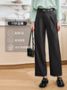 OLrain欧芮儿法式灰色休闲裤女夏季2023年新款高腰直筒阔腿西装裤 商品缩略图3