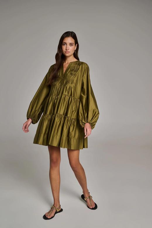 DEVOTION TWINS - Pesada Short Dress - COLLEGE KHAKI - 女装连身裙 - 卡其色 商品图0