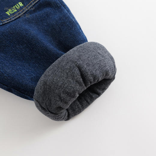 【夹棉】马克珍妮冬装新款 男童宽松束脚保暖牛仔裤 231978 商品图5