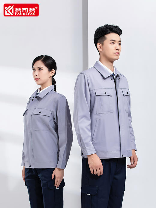 防静电高端工作服套装男耐磨工厂厂服工装制服定制劳保秋冬工服 商品图2