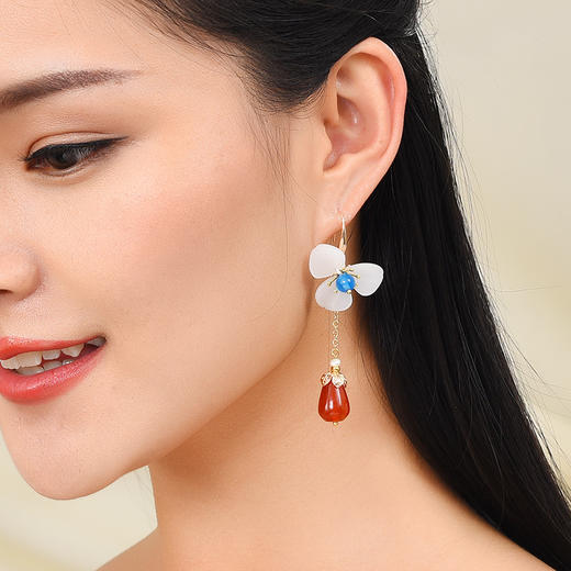 JGL-03220091个性网红耳环韩国气质仙耳坠古风简约清新饰品 商品图1