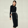 EITIE爱特爱冬季新款半高领针织显瘦修身连衣裙长裙6801519 商品缩略图3