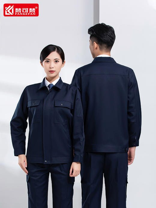 防静电高端工作服套装男耐磨工厂厂服工装制服定制劳保秋冬工服 商品图3