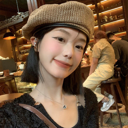 【大头围显脸小！时尚贝雷帽】美拉德穿搭贝雷帽女春秋款复古蓓蕾画家帽韩版大头围显脸小帽子潮 商品图3