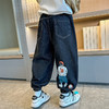 【时尚百搭，深受男童青睐！】2023春季新款男童宽松牛仔长裤，穿着舒适，质量上乘，打造in的搭配，成就帅气儿童潮流！lm 商品缩略图2