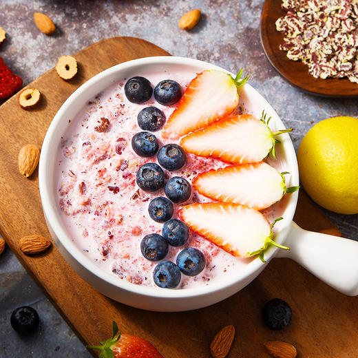 【五红重谷物！即食冲调麦片】不单独添加蔗糖，美粥食客五红谷物即食冲调麦片即食燕麦片营养早餐冲泡速食代餐饱腹冲饮食品健康 商品图2