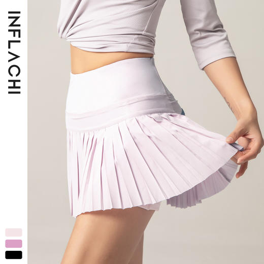 【运动健身！瑜伽短裙网球裙】冰肌玉骨，纤腰水马，轻盈如羽，自由自在，运动健身短裤女防走光户外速干裙裤跑步透气健身房短裙网球裙夏季 商品图2