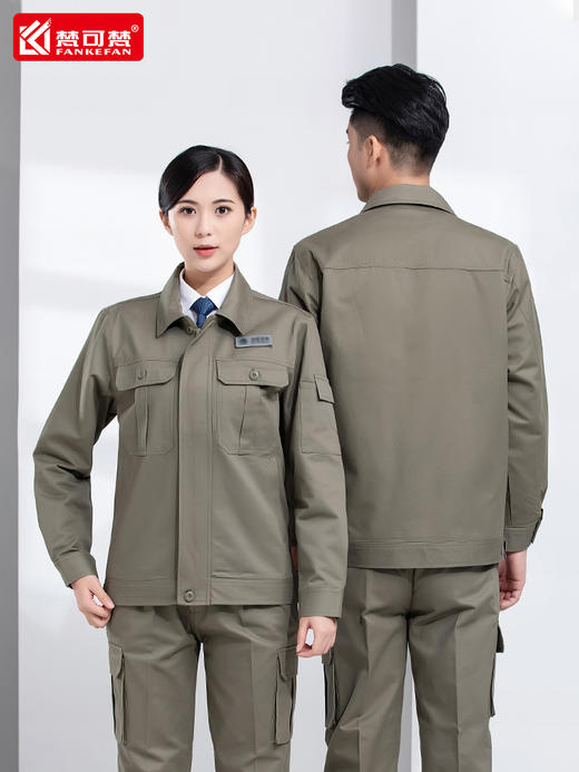 秋冬电力电网纯棉工作服套装男双层里衬电工耐磨电焊全棉劳保工服 商品图2