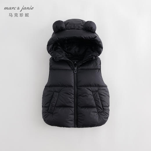 【三防】马克珍妮冬装新款 男女童超轻保暖连帽羽绒服马甲231188 商品图2