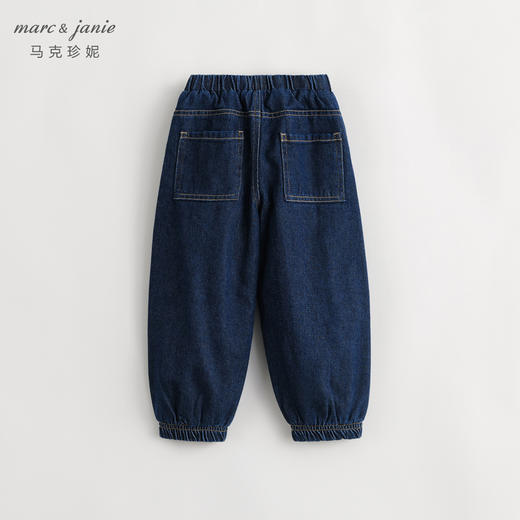 【夹棉】马克珍妮冬装新款 男童宽松束脚保暖牛仔裤 231978 商品图3