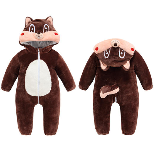 【秋季必备连身衣！】儿童法兰绒爬服婴幼童动物造型连体衣卡通秋季连身衣可爱卡通动物造型，温暖舒适，让宝贝健康快乐成长！lm 商品图9