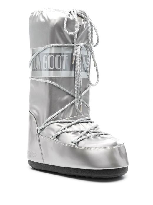 Moon Boots - Moon Boot Classic Glance - Silver 童装 雪地靴 黑色 商品图1