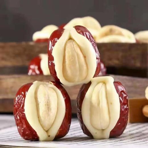 腰果泡芙枣500g独立包装夹心腰果奶泡枣网红同款奶芙枣干果零食健康 商品图2