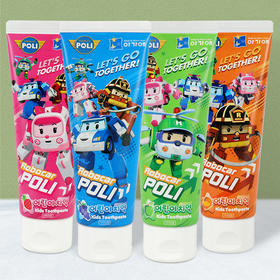 我珂爱 变形警车珀利儿童口腔清洁牙膏 80g/支