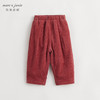 【加绒】马克珍妮冬装新款 男女童灯芯绒宽松萝卜裤老爹裤231982 商品缩略图4