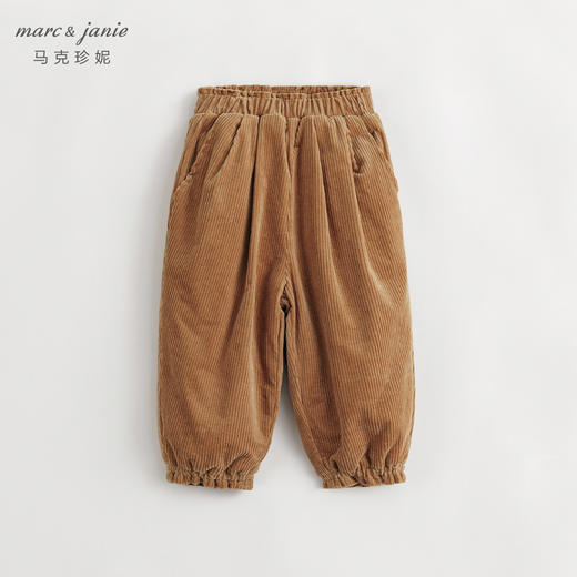 【夹棉】马克珍妮冬装女童复古灯芯绒休闲萝卜裤儿童老爹裤232018 商品图1