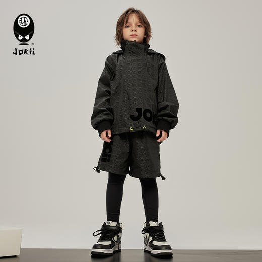 【23秋上新】jokii潮牌童装『旌甲风衣』中大童风衣时髦炸街外套[福利品] 商品图4