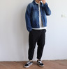 E.Z 插肩袖 宽松水洗口袋牛仔夹克外套 WT624 商品缩略图4