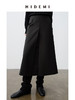 HIDEMI 小男孩系列极简压褶式工装感裤裙 黑色/卡其色 商品缩略图1