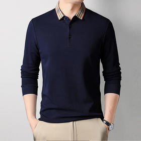 【一口价】【新款DG】大依优型大码长袖Polo衫翻领加肥加大肥佬休闲宽松透气上衣秋装