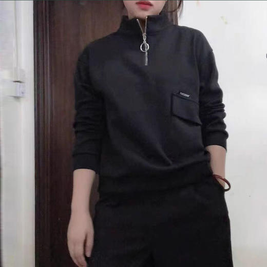 裁缝学苑AX14落肩袖短款卫衣纸样女装半拉链上衣服装衣服样板图纸 商品图5