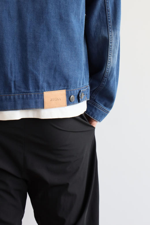 E.Z 插肩袖 宽松水洗口袋牛仔夹克外套 WT624 商品图3