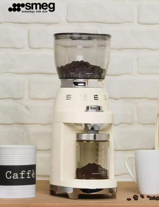 SMEG斯麦格 CGF01意大利品牌电动磨豆机咖啡豆研磨机咖啡机磨粉机 商品图0