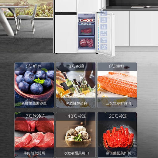 海尔（Haier）冰箱零距离嵌入式全空间保鲜 四开门十字对开门一级双循环风冷无霜家用超薄零嵌除菌净味白色冰箱 506L全空间保鲜+EPP除菌净味+零嵌+底部散热 商品图6
