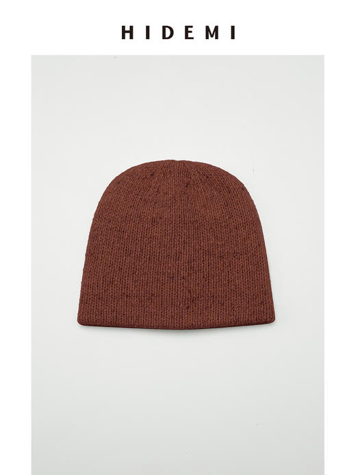 HIDEMI 粗针花纱羊驼毛针织厚款冷帽 商品图6