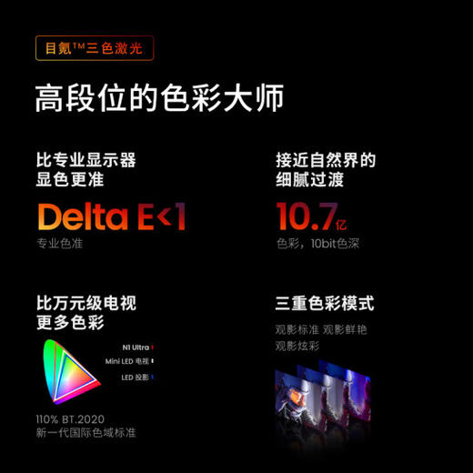 坚果N1 Ultra三色激光投影仪 投影仪家用 云台投影机 商品图4