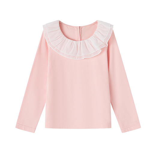 童装女童T恤2023秋季甜美长袖T恤 商品图4