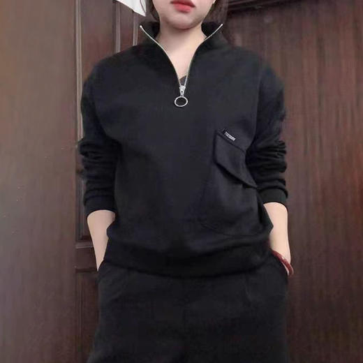 裁缝学苑AX14落肩袖短款卫衣纸样女装半拉链上衣服装衣服样板图纸 商品图4