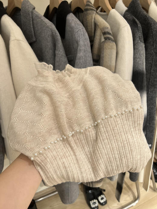 珍珠羊毛打底衫 商品图0