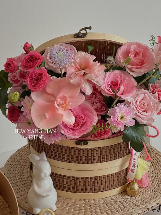 平安喜乐 · 鲜花月饼礼盒（粉色版） 商品图2